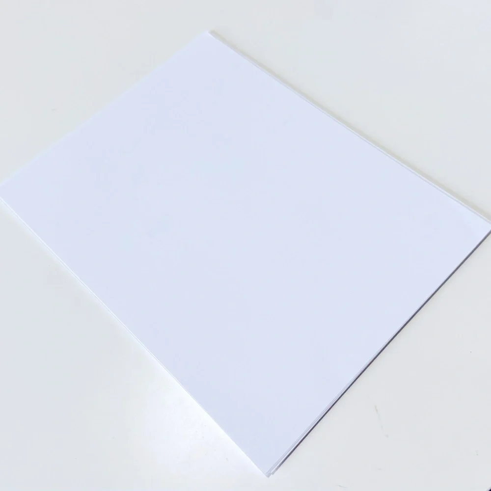 White Silk Matte Thick Heavy Card Stock Paper Inkjet Printer 8.5”x11” - 13 Pages